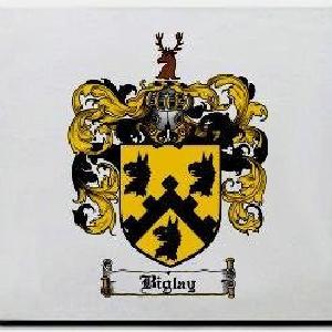 Biglay Family Shield / Coat Of Arms Mouse Pad Clearance Pices