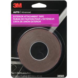 3M Exterior Attachment Tape, 38583, 1/4 IN X 15 ft Buy Sale Online