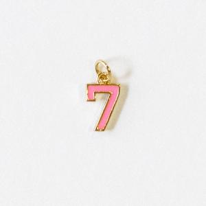 Enamel Number Charm Enjoy Online