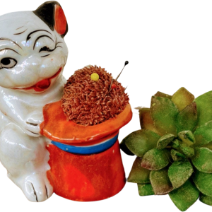 Vintage Lusterware Winking Dog Pin Cushion Buy Cheap 2025 New