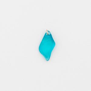 Blue Sea Glass Shell Charm Enjoy Online