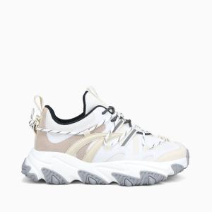 Tremendous White Beige nylon Visit New