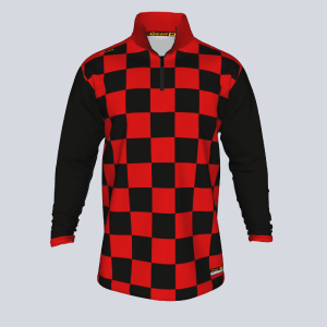 Fleece Checkers Designed 1-4 ZIP Cheap Fashion Style