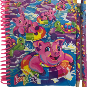 Vintage Lisa Frank Swimming Pigs Turtles Mini Snap Notebook Spiral Bound Pencils by Lisa Frank Cheap The Cheapest