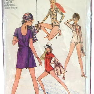 Vintage 70s Bodysuit Sewing Pattern Mini Wrap Skirt Simplicity by Simplicity Pay With Paypal Cheap Online