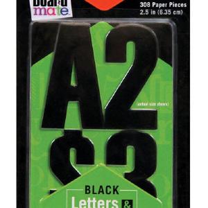 Elmer's E3069 Repositionable Paper Letters and Numbers, 308 pieces, Black Outlet 2025 Newest