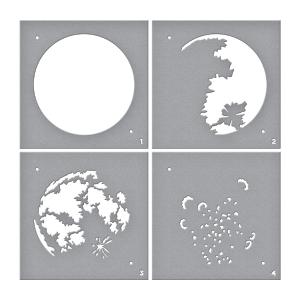 Spellbinders - Celestial Zodiacs Collection - Stencils - Layered Full Moon Buy Cheap Cheapest