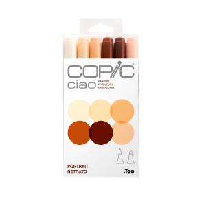 Copic - Ciao Marker Set - Portrait, 6 pk Sale Low Cost