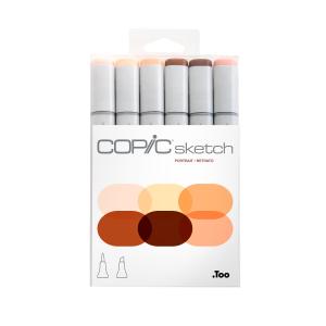 Copic - Sketch Marker Set - Portrait, 6 pk Best Sale Cheap Pice