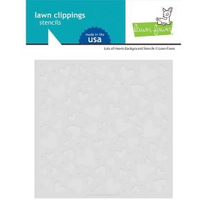 Lawn Fawn - Stencils - Lots of Hearts Background Outlet With Paypal Order