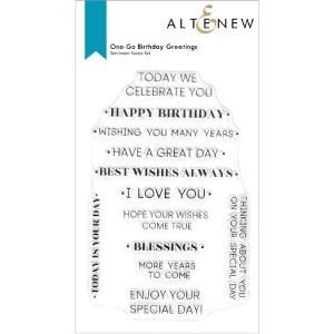 Altenew - Clear Stamps - One-Go Birthday Greetings Cheap Sale Outlet