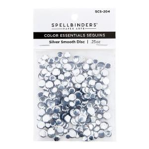 Spellbinders - Card Shoppe Essentials - Color Essentials Sequins - Silver Smooth Discs Sale With Paypal