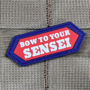 Violent Little "Bow To Your Sensei" PVC Patch Quality From China Cheap