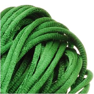 Rayon Satin Rattail 1mm Cord - Knot & Braid - Kelly Green (6 Yards) Buy Online