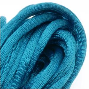 Rayon Satin Rattail 2mm Cord - Knot & Braid - Dark Turquoise Blue (6 Yards) For Sale For Sale