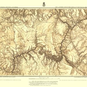 Topographical Map - Arizona Utah Atlas Sheet - USGS 1873 - 28.77 x 23 - Vintage Wall Art Discount Official Site