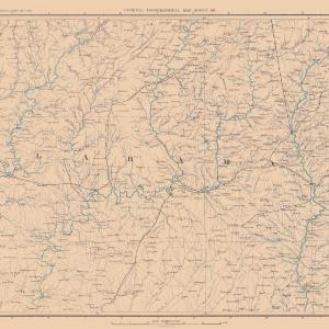 Topographical Map - Alabama - Lamont 1894 - 36.88 x 23 - Vintage Wall Art Cost Cheap Online