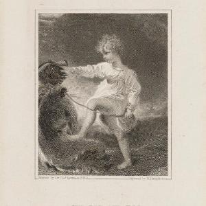 'The boy and dog' Greetings Card Cheap Sale Fashionable