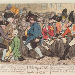 'The battle of Bow-Street' Greetings Card Discount Order