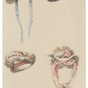 'Sombreros', January 1825 Greetings Card Manchester Sale Online