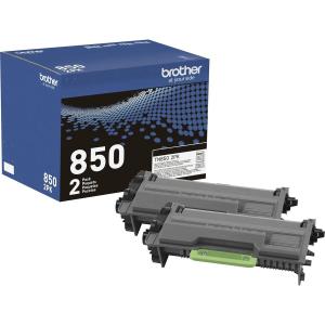 Brother TN-850 Original High Yield Laser Toner Cartridge - Twin-pack - Black - 2 / Box TN8502PK Free Shipping Largest Supplier