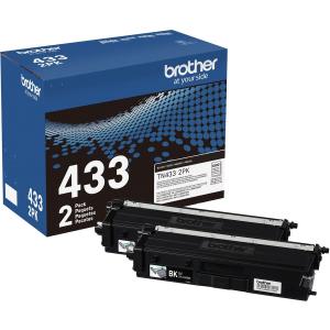 Brother TN-433 Original High Yield Laser Toner Cartridge - Twin-pack - Black - 2 / Box TN4332PK Where To Buy Low Pice