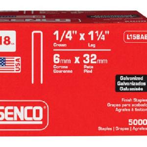 Senco L15BAB Galvanized Staples, 1-1/4"X 1/4", 5000 pk Outlet Websites