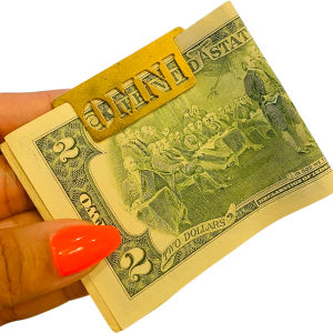 80s Brass Paper Money Index Clip By Omni 2025 Sale Online