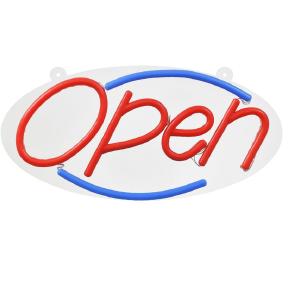 Hillman 848897 Indoor and Outdoor LED Lighted Open Sign, Red Pictures For Sale