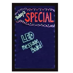 Hillman 90000 Plastic Indoor and Outdoor LED Message Board, Black Finishline Online