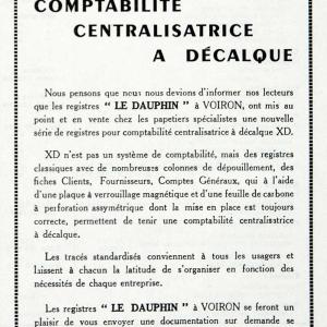 1955 Ad Le Dauphin Voiron Accounting French Business Clients Finance France VEN2 Discount Best Place