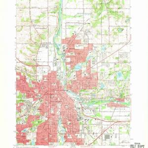 1967 Kalamazoo, MI  - Michigan - USGS Topographic Map v3 Cheap Sale Best Wholesale