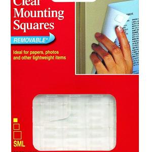 3M 859 Mounting Squares, .68 x .68", 35 Pcs/Pk Outlet New