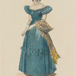 'Evening Dress', July 1829 Greetings Card Outlet Extremely