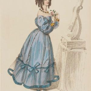 'Dinner Dress', February 1829 Greetings Card Discount 2025 Newest