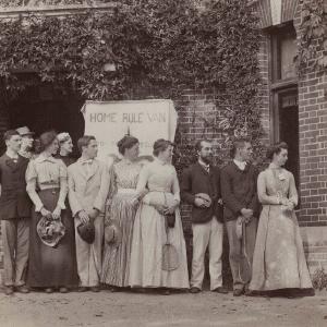 'Election House Party, Friday's Hill' Greetings Card Looking For Online