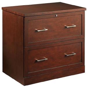 (Scratch & Dent) OF4S Outlet 2-Drawer Lateral File, 28"H x 29"W x 18 1/2"D, Premium Mahogany Top Quality Sale Online