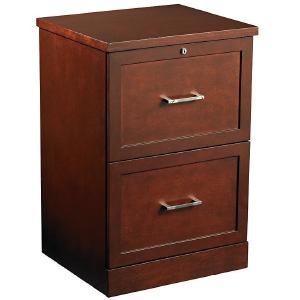 (Scratch & Dent) Realspace Premium Vertical File Cabinet, 28"H x 19"W x 17"D, Mahogany Discount Codes Really Cheap