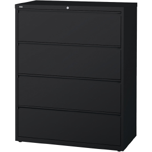 (Scratch & Dent) Realspace PRO Steel Lateral File, 4-Drawer, 52 1/2"H x 42"W x 18 5/8"D, Black Cheap Pice For Sale