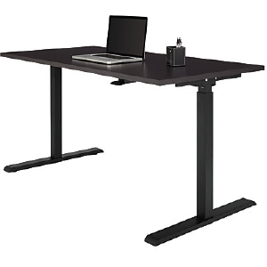 Realspace Outlet Magellan 60"W Pneumatic Height-Adjustable Standing Desk, Espresso Enjoy Cheap Pice