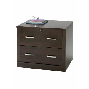 (Scratch & Dent) Sauder Outlet Office Port 34"W Lateral 2-Drawer File Cabinet, Dark Alder Really Cheap