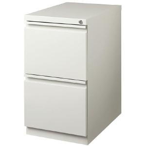 Realspace PRO Mobile Pedestal File, 2 Drawers, 27 3/4"H x 15"W x 22 7/8"D, Light Gray Cheap Big Sale