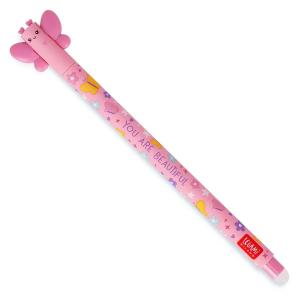 Butterfly Erasable Pen (Pink Ink) by Legami Clearance Good Selling