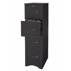 Realspace Outlet Pelingo 22"D 4-Drawer Letter/Legal Vertical File Cabinet, Dark Gray Outlet Cheap Authentic