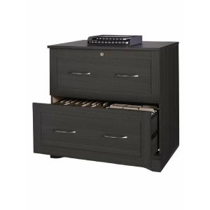 Realspace Outlet Pelingo 31"W 2-Drawer Letter/Legal Lateral File Cabinet, Dark Gray Free Shipping Cheap Real
