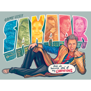 "Postcards from Sakaar" by Miguel Delicado Free Shipping For Sale