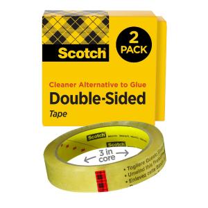 Scotch Double Sided Tape 665-2P34-36, 3/4 in x 1296 in 2 pk Buy Cheap Free Shipping