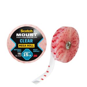 Scotch-Mount Clear Double-Sided Mounting Tape 410H-LONG-DC, 1 in x 450 in Sale Wiki