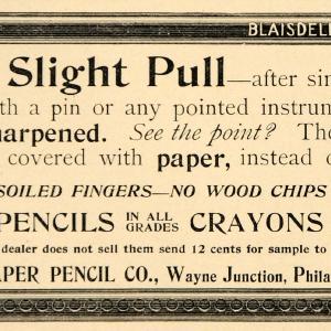 1896 Ad Blaisdell Paper Pencil Crayons Writing Typing - ORIGINAL LHJ4 Clearance Fast Delivery