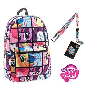 My Little Pony Backpack With Lanyard And Keychain Charm (Comic Strip Version) Genuine For Sale
